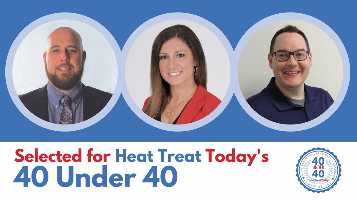 AdvHeatTreat's tweet photo. Joe Patava, Lindsey Newcomb &amp; Jake McCann were selected for @HeatTreatToday's 40 under 40 list this year. Read their articles by clicking on the URLs below. 

Joe: https://t.co/vTv2yKDBtE
Lindsey: https://t.co/DsEOUaFHs0
Jake: https://t.co/dI6UE1VSdZ https://t.co/ft2Qzbb7H0