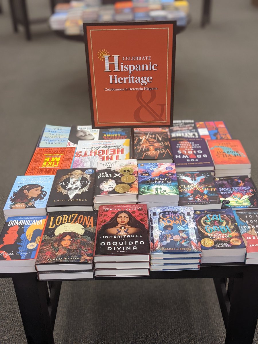 Hispanic heritage month is here again! Come check out this table filled with incredible Latinx authors! 🎉

#barnesandnoble #bn #hispanicheritagemonth #latinx #latinxauthors #books #bookrecommendations #bookstagram #bookstack