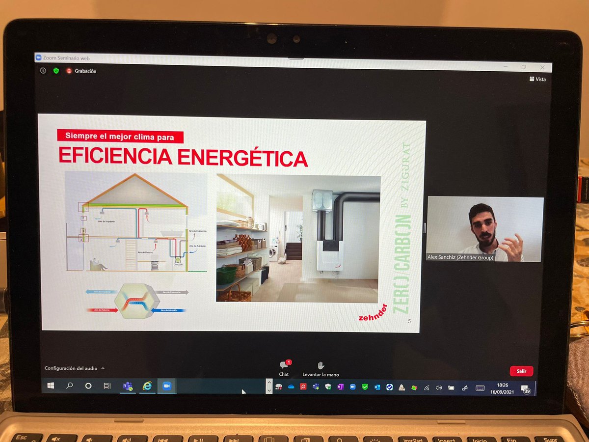 ZehnderIberica's tweet photo. 📣 Hoy participamos de la mano de nuestro Responsable del Departamento Técnico y de Proyectos @AlexSanchizF en el evento online "#ZeroCarbon" de @Zigurat_Inst, ¡Un placer colaborar ha sido muy enriquecedor!
#beyondfutureeducation #TecnologíaparalaSalud https://t.co/JP6DYWLh4m
