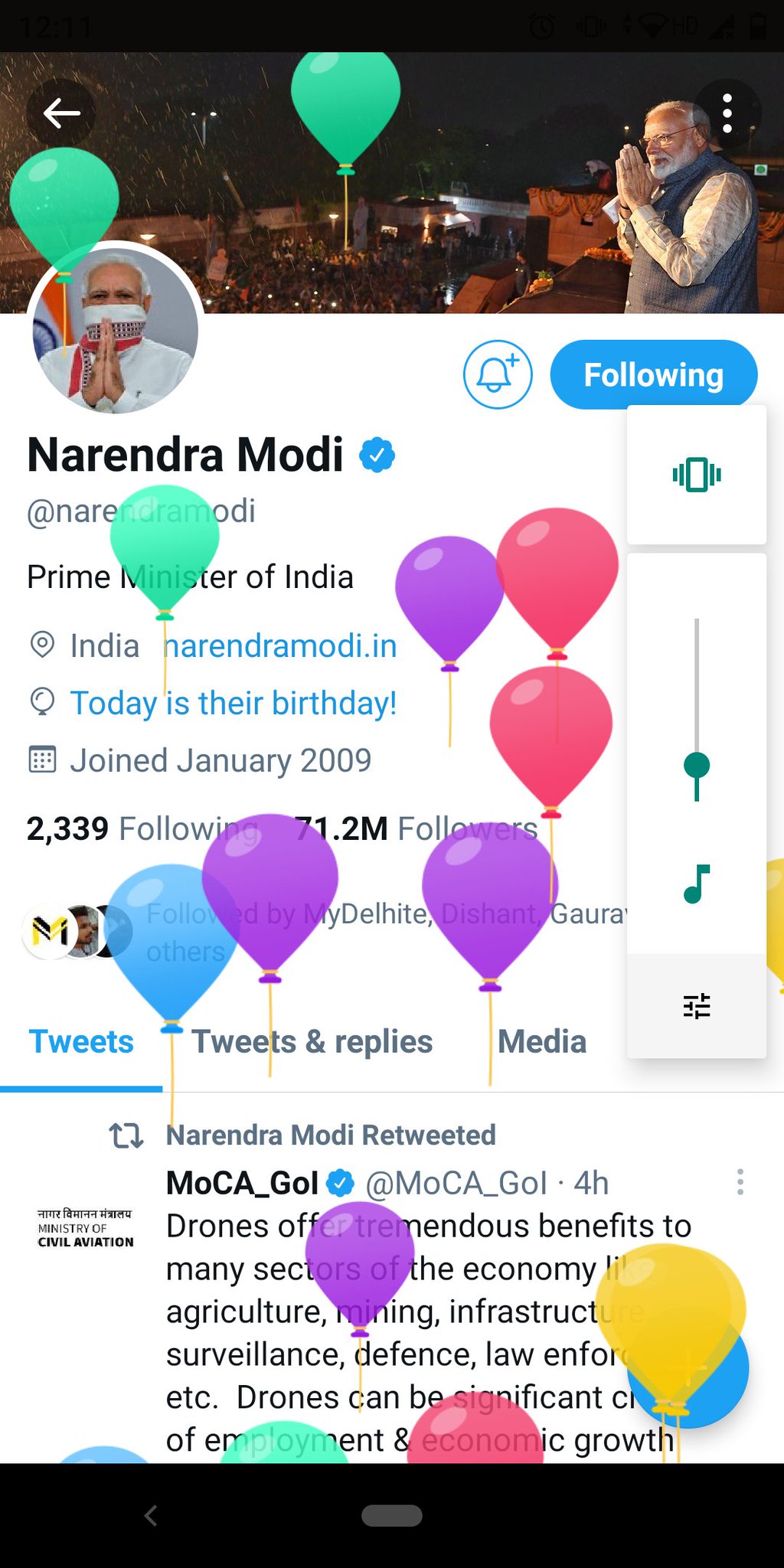                                .
Wishing you a very happy birthday honourable Mr Narendra modi sir. 