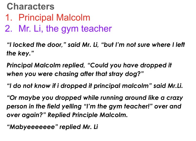 MsWalkama's tweet image. Introducing the “Five Easy Rules for Dialogue” with a game of telephone. Students rotated through scenarios and added a new line of dialogue to each story. So impressed with their first time practicing dialogue! #amplifyckla