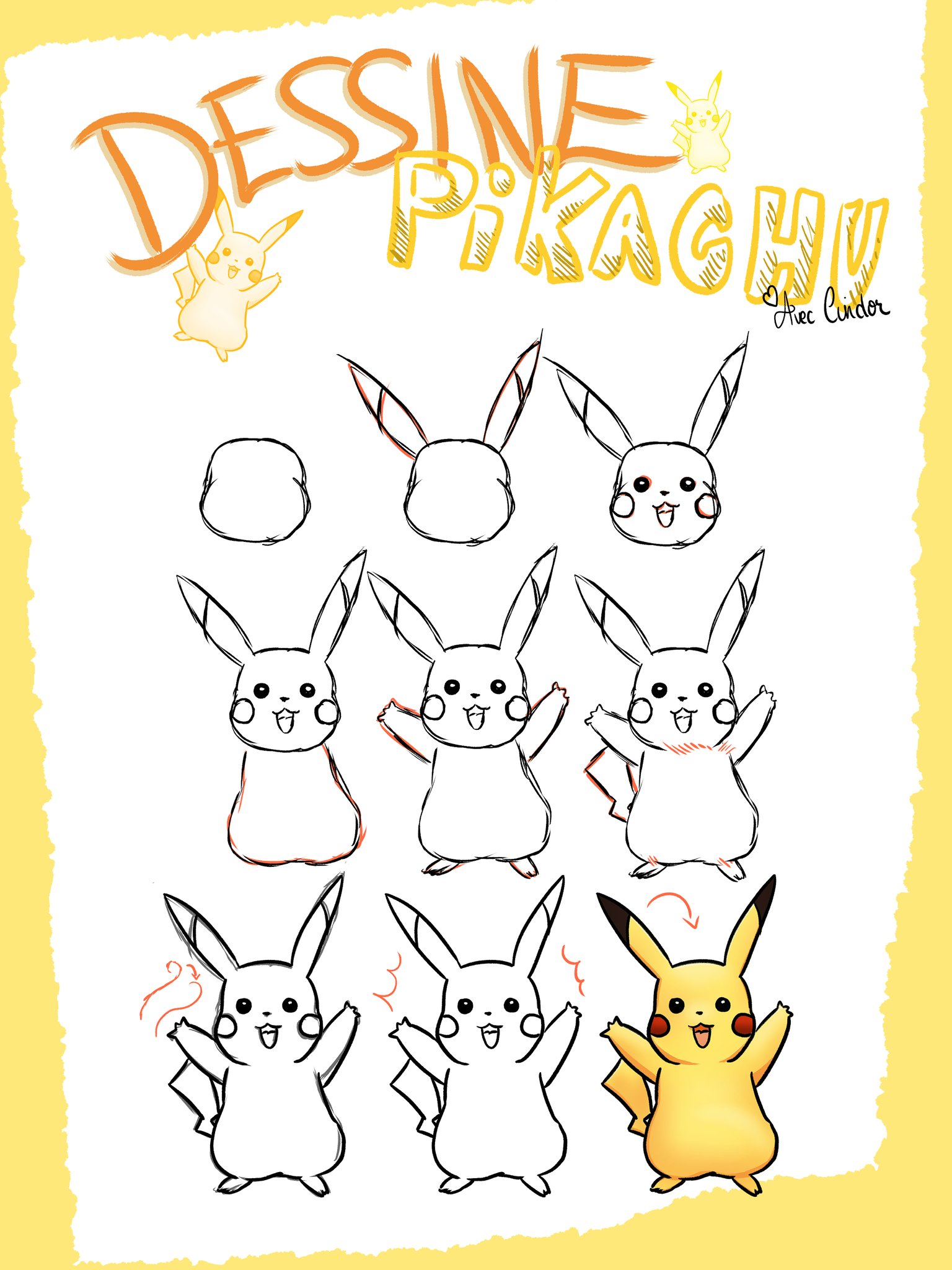 Comment Dessiner Pikachu ?