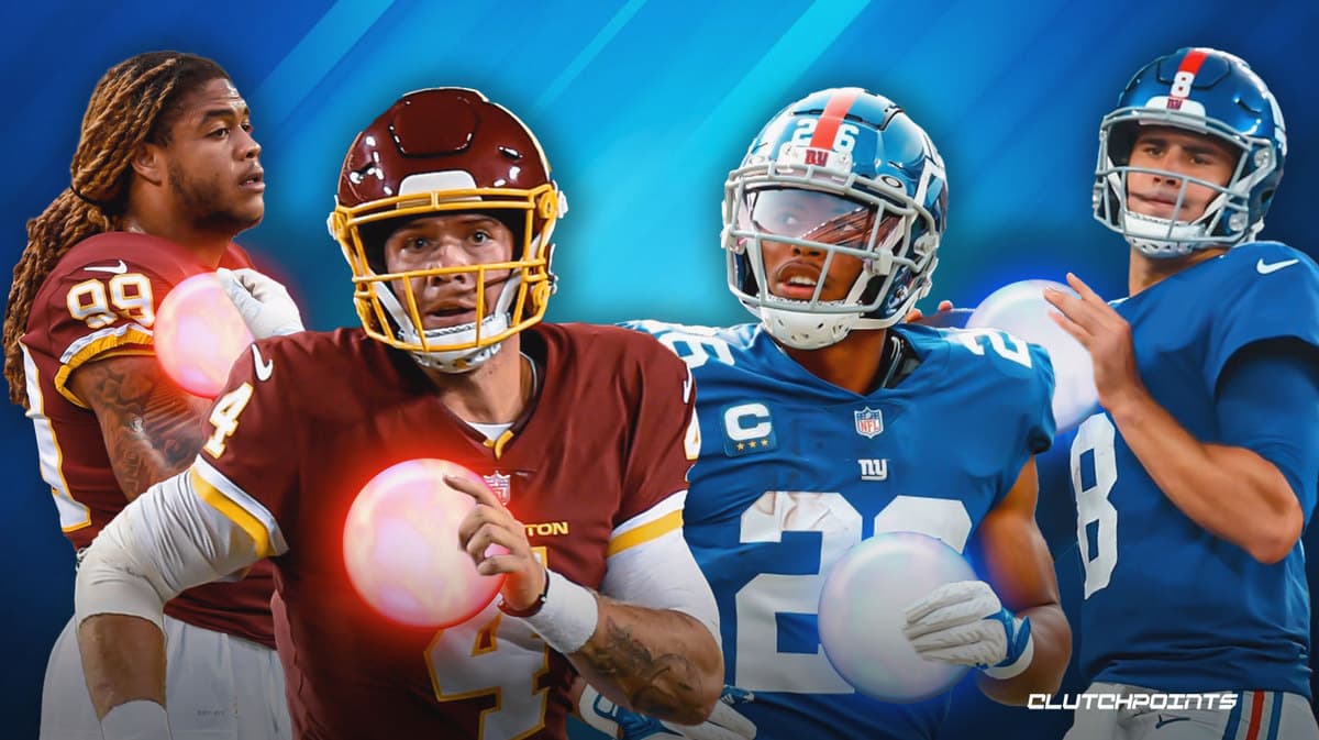 OddsCovers's tweet photo. The #Washington Football Team (0-1) into action against the New York #Giants (0-1) on Thursday night at Landover, Md. #TNF @ 8:20p ET  Live on #NFLN - https://t.co/xP3wma8bcj https://t.co/ebHfF9AP1a