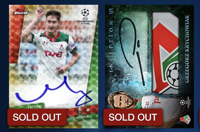 eyeXyou's tweet photo. Now own both non glimmer @fclokomotiv_eng 1/1’s on @ToppsKick 😏 #toppskick #kick22 https://t.co/On4pR0NpuH