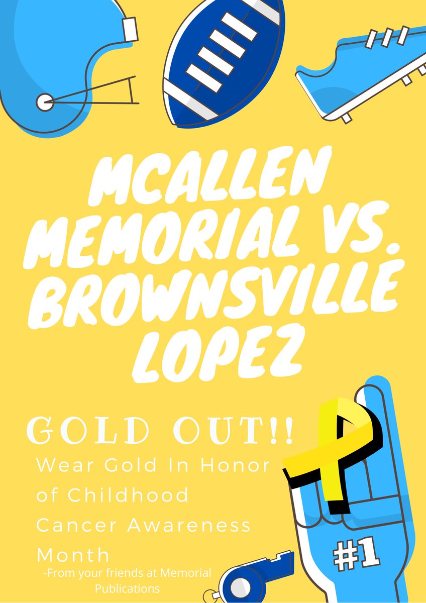 Wear gold tomorrow 'stangs, to show your support for childhood cancer awareness month! 🎗