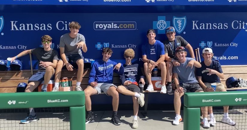 Great day for some Kewps to represent DECA and Hickman the RIGHT way with our day @ the K 😈! #BLUEKCDUGOUT