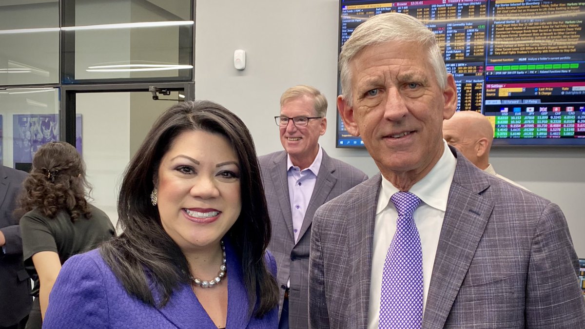 AZTreasury's tweet photo. Arizona Treasurer Kimberly Yee commends @GCU for their dedication to advancing financial education at today’s Grand Opening of the @CharlesSchwab Foundation Finance Center. @RandyGibbCCOB https://t.co/7pfXeAvKwM