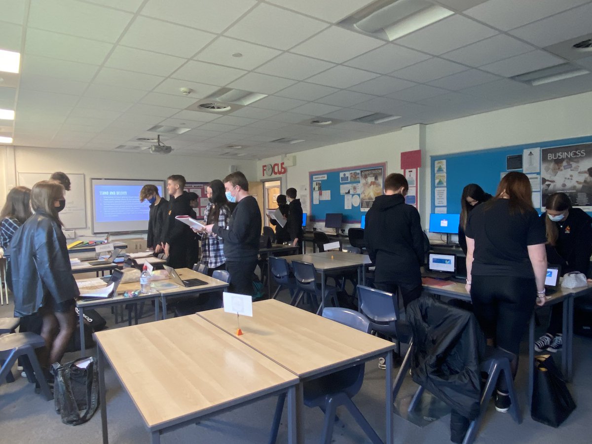 MissMacBusiness's tweet photo. Collaborative learning in National Business Management today - loved trying out the stand and deliver method! Thank you @GraemeHSBusEd for the idea & instructions ๐ก๐ Worked a treat!
@MillburnAcademy #BusEdScot #collaborativelearning https://t.co/QNsUNgENx5