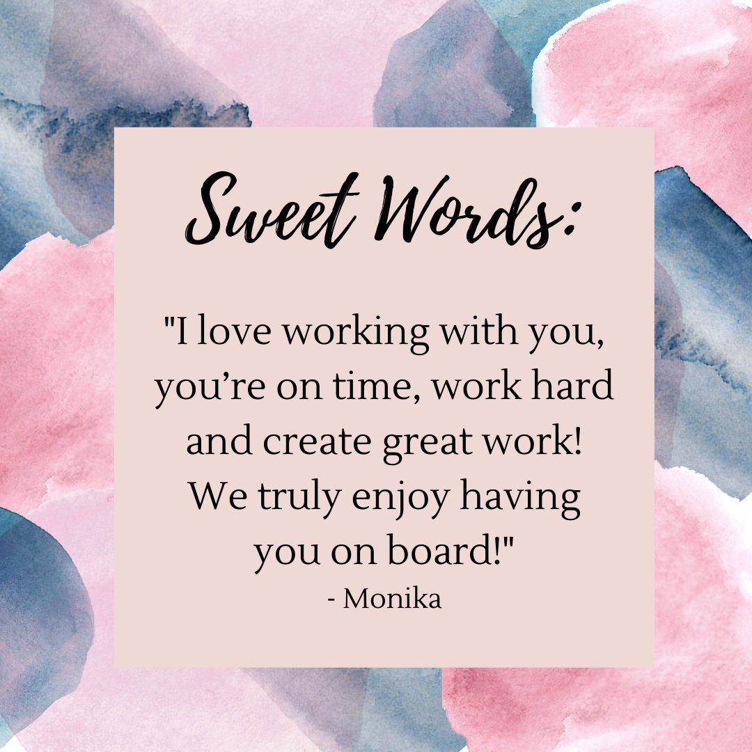 LCandidly's tweet photo. ⁠
After working for several months with various companies and clients, I've finally scrounged up the courage to create testimony forms and send them off to clients!⁠

Here's one of my first testimonies!!

⁠#clienttestimony #clientsays #freelancewriting #freelancewritinglife https://t.co/J8Ss9ArHvx