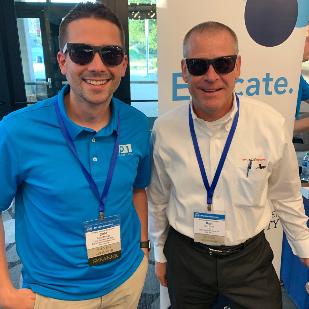 p1learning's tweet photo. The future is so bright we gotta wear shades! 

#havingfun #ESOPConference #EmployeeOwnerUniversity #P1Learning #EagleCreative #EagleRadio https://t.co/whi7hLhWkv