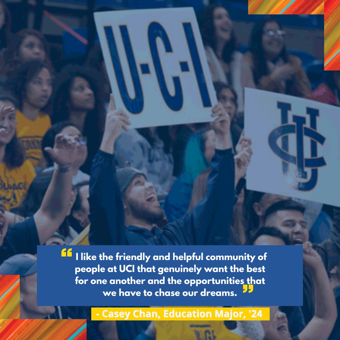 Question asked to student: How have you witnessed community at UCI?