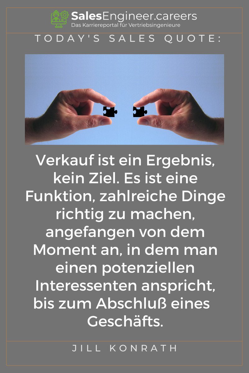 Verkauf ist ein Ergebnis und kein Ziel!