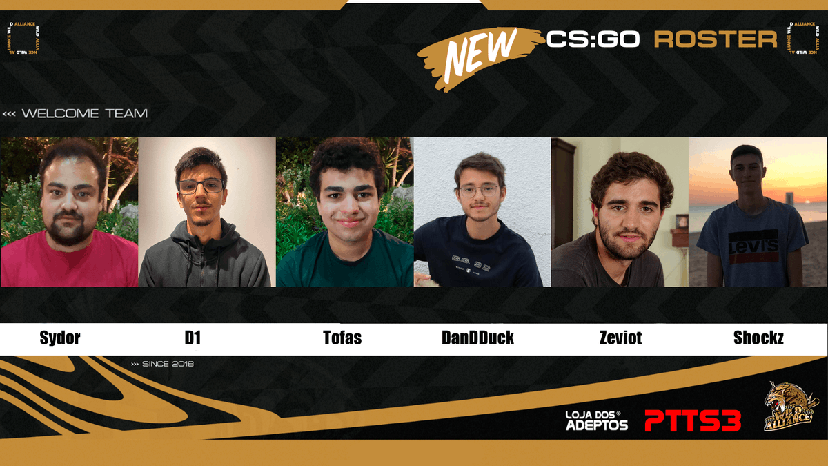 wild_alliance's tweet photo. Boas Wildsoldierz!!! Acabaram-se as interrogaçoes..ai esta nova equipa de CSGO!! Vamos rapazes!!@diogorsms17@Tofasmanel@DanDDuck@goShockz@Zeviot@d1______!!

@lojadosadeptos
 
@Ptts3S
 
@Alpha_Bentes
@CentralDEsports
@AndreMuchagata
@rafaelpaisgk https://t.co/VZ7Bxr6moL