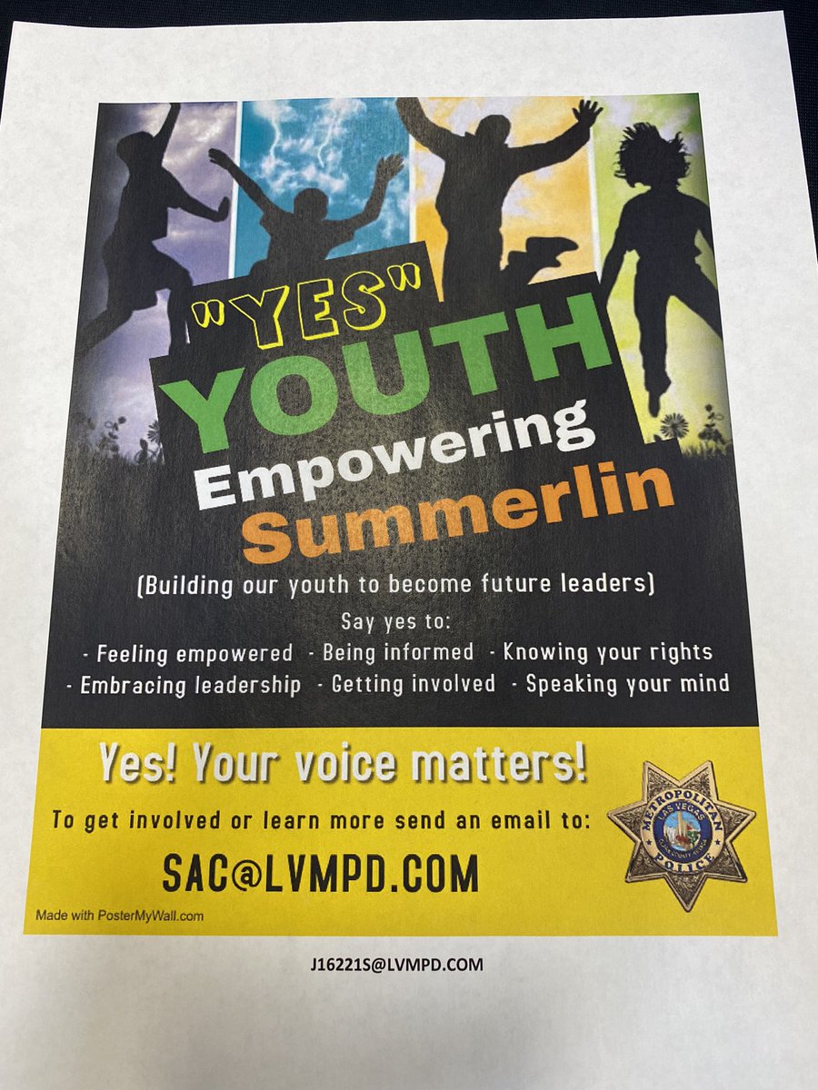 WCTAPrincipal's tweet photo. So glad to have @LVMPD on @WestCareerTech campus to kick off #YouthEmpoweringSummerlin #YES #UseYourVoice #WestTechBestTech @ClarkCountySch @ccsdpd we ❤️U2! https://t.co/NpV0MMmzjn