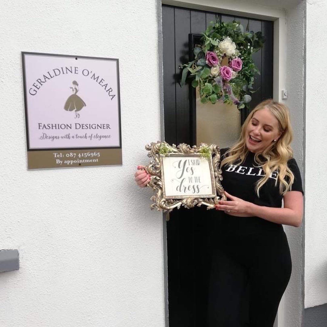 GOMearaDesigns's tweet photo. The beautiful @ClionaHagan called to the studio today  and said “Yes to the dress”. Looking forward to designing and making the wedding dress!  #irishbride #countrysinger 
 #irishdesigner  @GOMearaDesigns  #offaly #bespoke #design #weddingdress  #stunning #bridetobe https://t.co/dWut4cWsel