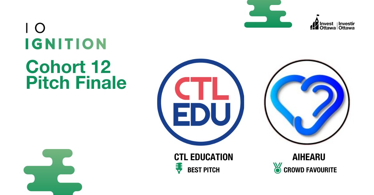 This afternoon we watched 17 amazing startups pitch their businesses. Thank you to all participants for those incredible pitches and congratulations to our winners!

🏆Best Pitch: <a href="/CtlEdu/">CTL EDU</a> 
🏆 Crowd Favourite: AIHEARU Inc.,

Apply for Cohort 13: bit.ly/3hzZKGH