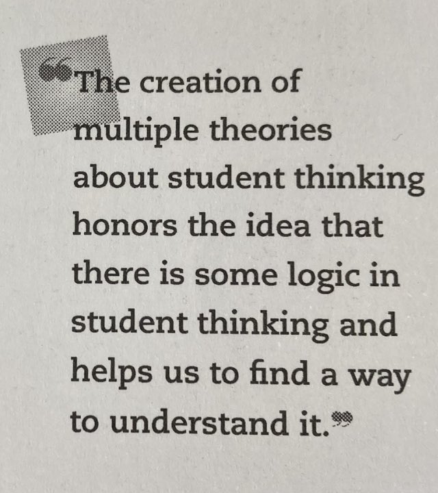 AllLearnersMath's tweet image. Once we have some information about our Ss we Should be using diagnostic tools to learn more about them. Then we can develop theories that can be tested out. #SolvingForWhy #MathematicianDiagnostician #Math4All #ITeachMath @Dr_John_4_Math @Math_Solutions