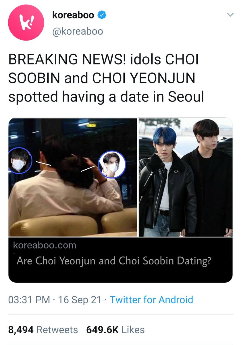 jjuvinly's tweet photo. #yeonbin au: can I call you my lover? 

after a scandal, idol Choi Yeonjun needs to clean his image urgently. as a result, his company obligates him to pretend to date Choi Soobin, the most loved idol in the industry — and his mortal enemy. https://t.co/iYauydHP5d