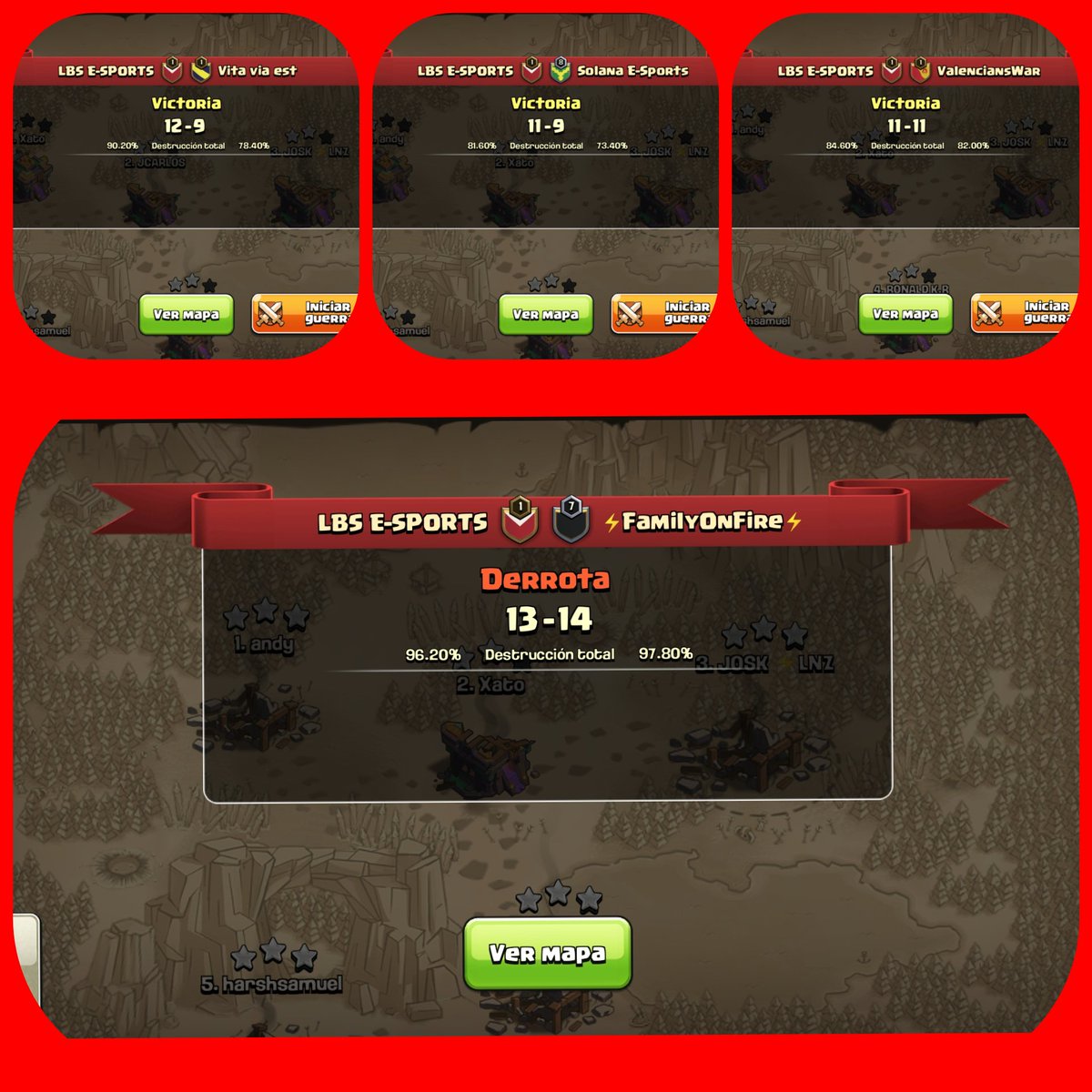 LBS E-Sports (@lbsesports_) on Twitter photo Misión cumplida con creces en una nueva gran tarde de <a href="/ClashofClansESC/">Clash of Clans ES</a> con la <a href="/ESLspain/">ESL España</a>.
<a href="/David_xato/">Xato</a>
@CocHarshsamuel
<a href="/Ronald20696069/">Ronald</a>
<a href="/JOSK_LNZ/">Oski</a>
#Andy
#Jcarlos Misión cumplida con creces en una nueva gran tarde de <a href="/ClashofClansESC/">Clash of Clans ES</a> con la <a href="/ESLspain/">ESL España</a>.
<a href="/David_xato/">Xato</a>
@CocHarshsamuel
<a href="/Ronald20696069/">Ronald</a>
<a href="/JOSK_LNZ/">Oski</a>
#Andy
#Jcarlos