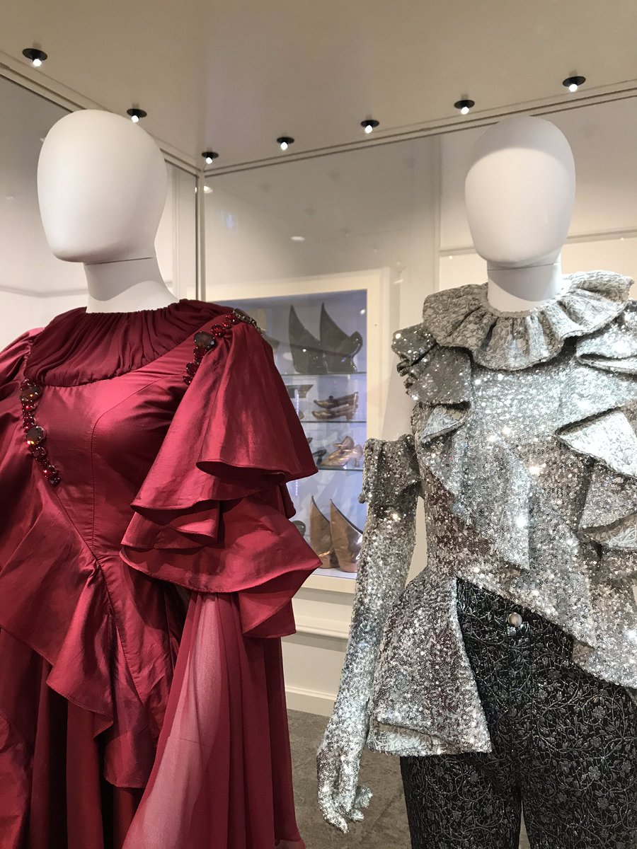 BankfieldMuseum's tweet photo. The new ‘Belonging’ Fashion exhibition is nearly ready! Open from this Saturday, here’s a sneak peek as we welcomed the press and designers Cunnington &amp; Sanderson who have two of their designs in the exhibition #BankfieldFashion 
Find out more https://t.co/AI8dwyjrzN https://t.co/O2klDBoeJH