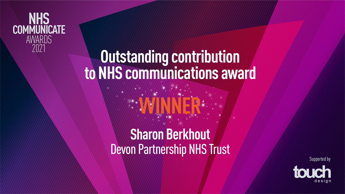 She also only went and won it!!! Huge congratulations <a href="/Shazzahb/">Sharon Berkhout</a> !!!! 🍾🌟🌟#NHScomms #nhscommunicate <a href="/NHSCommunicate/">NHS Communicate</a>