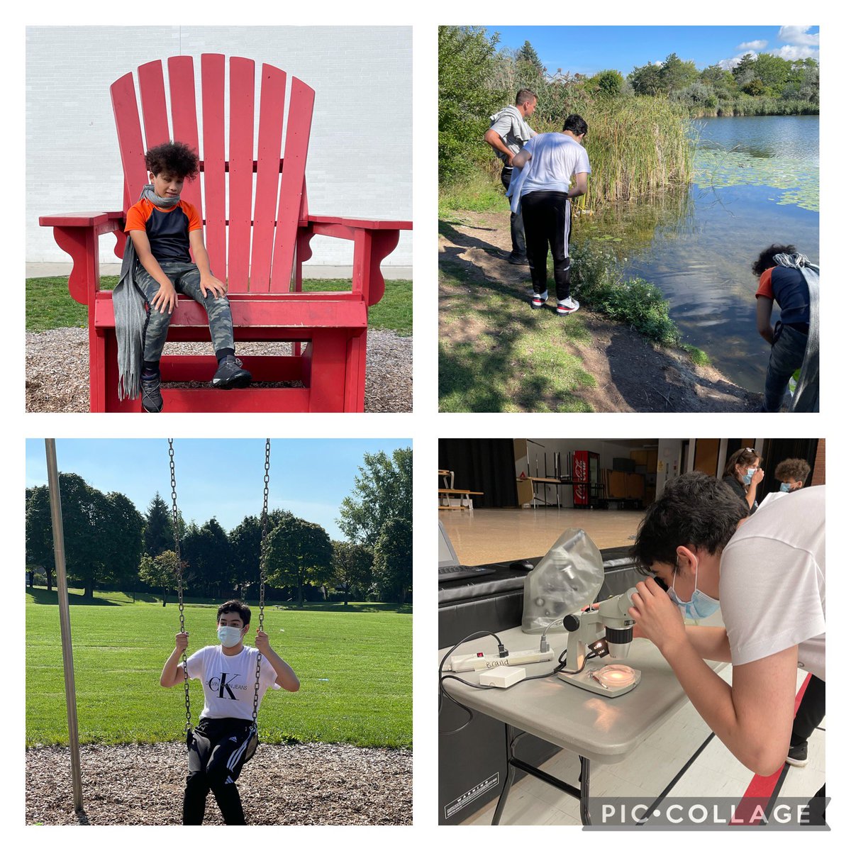 Beautiful day for SEAP students <a href="/PAS_South/">PAS South</a> to get outside and explore the <a href="/EdenwoodMS/">Edenwood Middle School</a> community.  They had fun at the park and then we collected water to observe under the microscope.  <a href="/leah_eden5/">Leah Eden, Ed.D</a> <a href="/maclellan2/">Susan Maclellan</a>