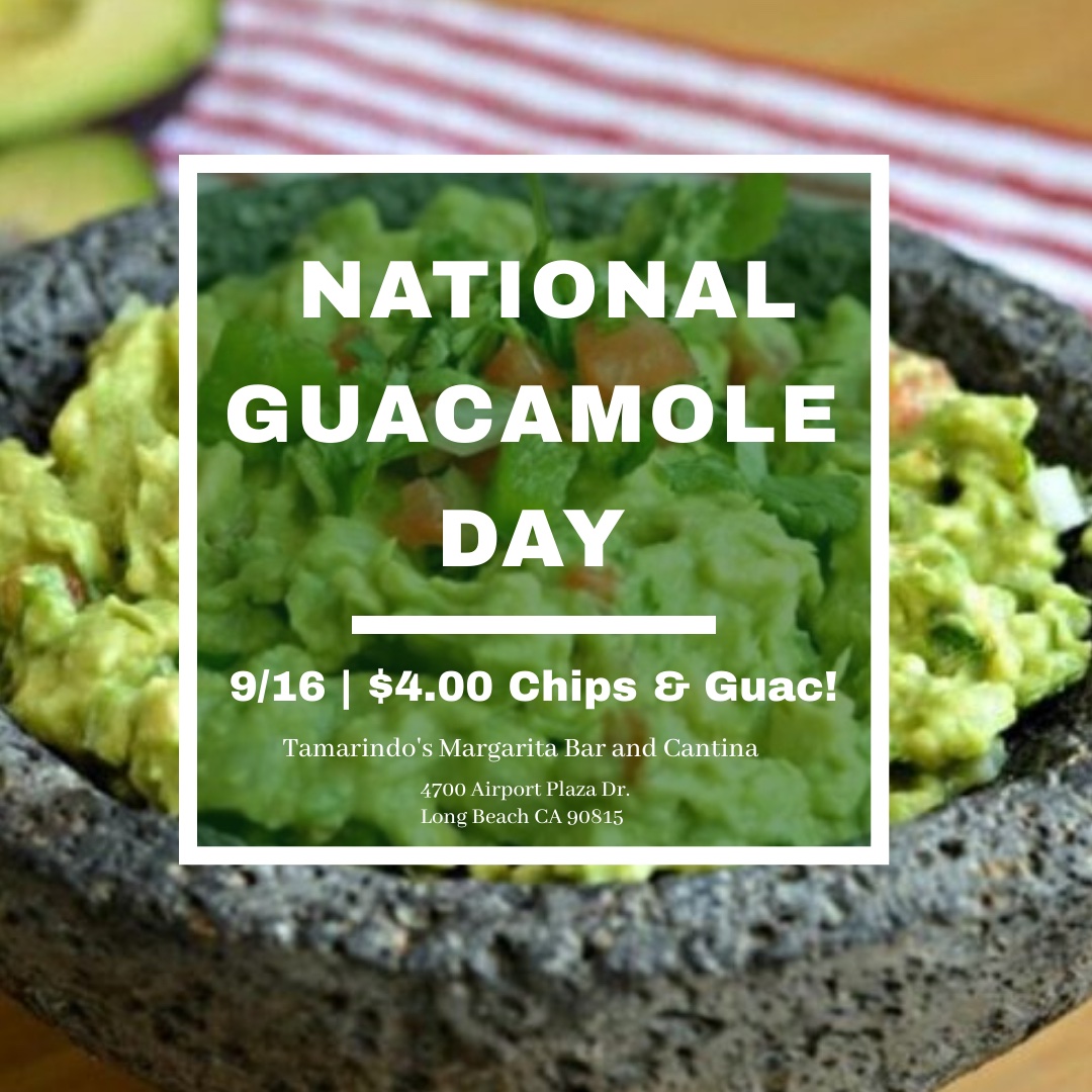 LBMarriott's tweet image. Happy National Guacamole Day! 🥑🎊 we’re selling $4 Guac TODAY! Come by Tamarindos to get your chip&amp;amp;guac fix AND $6 signature Margarita of the day! 
#guacamole #nationalguacamoleday #holyguacamole #mexicanfood #chipsandguac #margarita #marriott #longbeach #food #visitlb