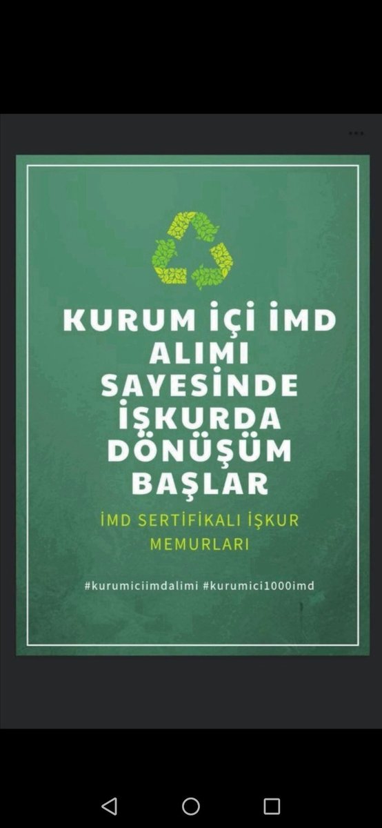 Sayın Genel Müdürümüz KURUM İÇİ İMD ATAMASI nı ne zaman yapacaksınız? (İMD sertifikalı İşkur memurları)
<a href="/vedatbilgn/">Vedat Bilgin</a>
@OguzKGuldogan
#81ildekurumiçiimd alımı