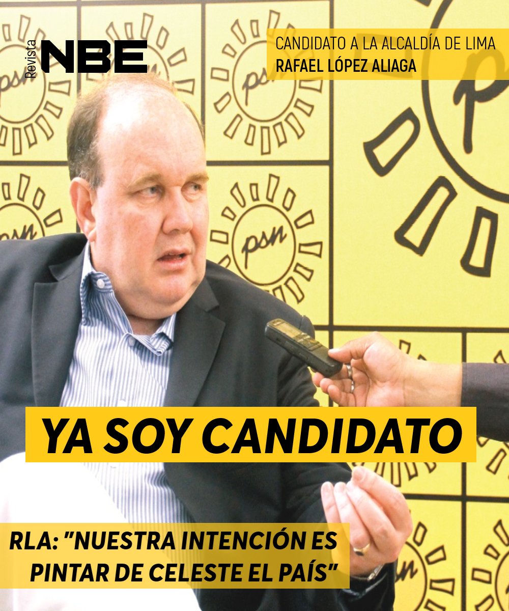 RevistaNbe's tweet photo. 🔴 Confirma su postulación a la Alcaldía de Lima 2022
🗣️ RAFAEL LÓPEZ ALIAGA:  "Yo estoy segurísimo de postular, pero vamos a pelear con todo para que el Perú respete el voto popular, y no se cometan las tremendas barbaridades que en mi opinión se han cometido"
#RevistaNBE #Lima https://t.co/9bciLVW27q