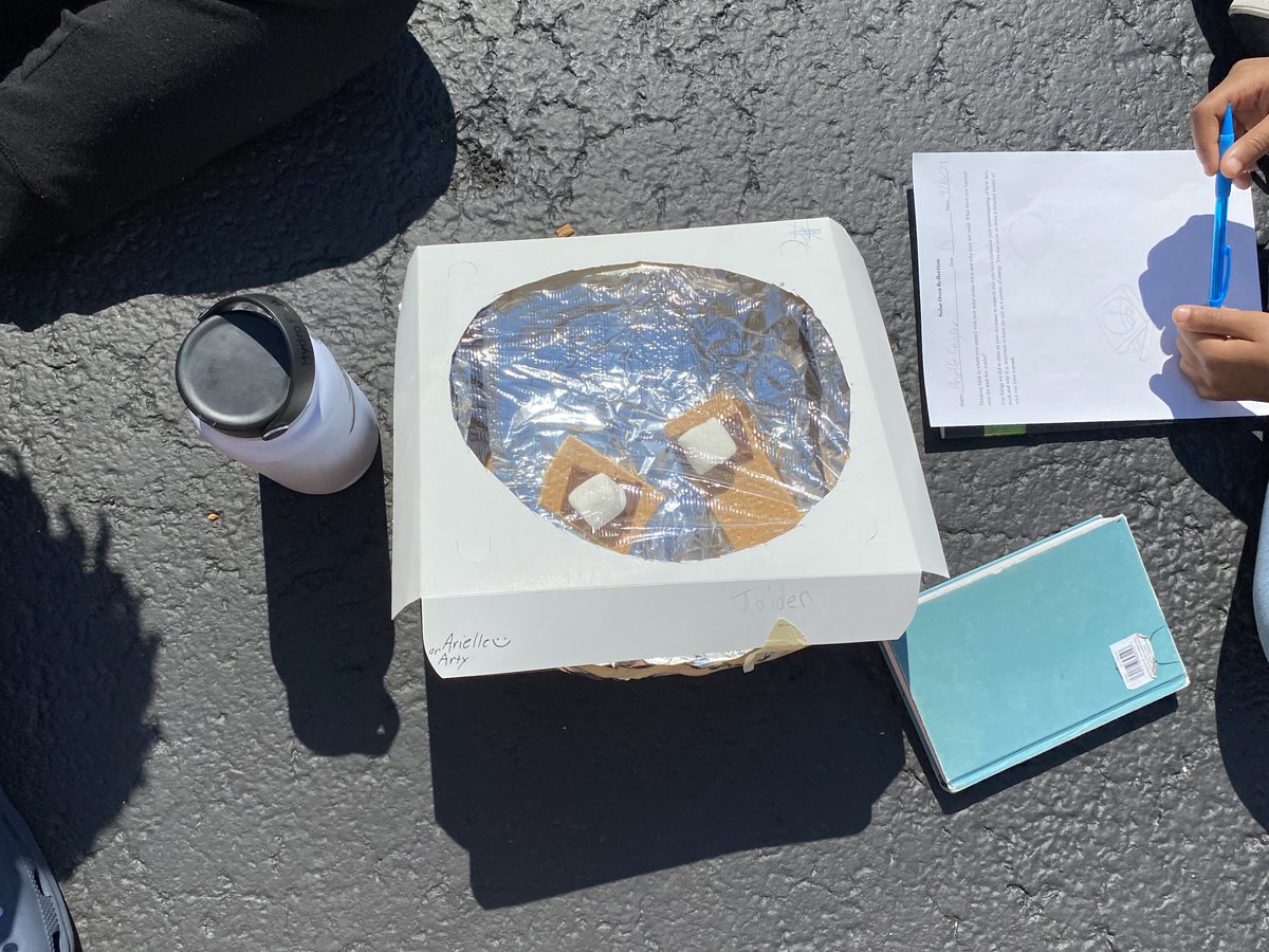 FPMS_D91's tweet photo. 8th Graders increase their understanding of the importance of the☀️as a source of energy. Students make & bake with their very own solar ovens. Today's menu: S'mores!
*Special Thanks to @MODPizza for donating the boxes!
#D91Learns #WeareFPD91 #D91Connects #solarpower #modpizza https://t.co/xVUgcilFtV