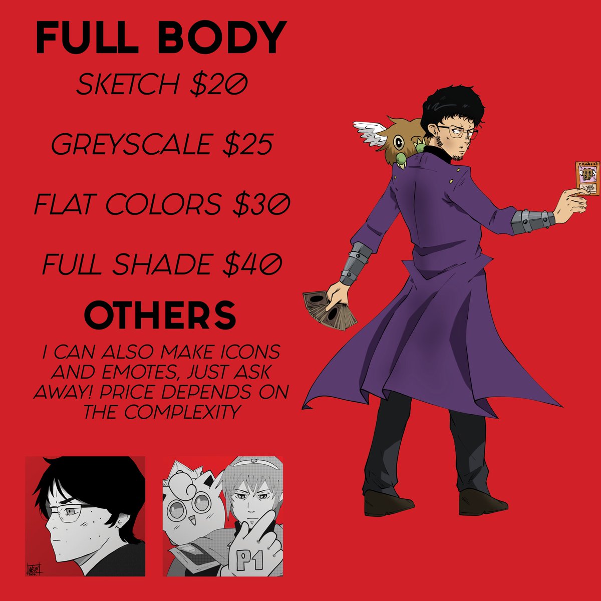 _neoart's tweet photo. [MY COMMISSIONS ARE OPEN!]

I'm glad to announce that I'm finally taking commissions! Pricing and references are right here! You can DM me if you're interested! 🥳 https://t.co/mqEmUmAyfB