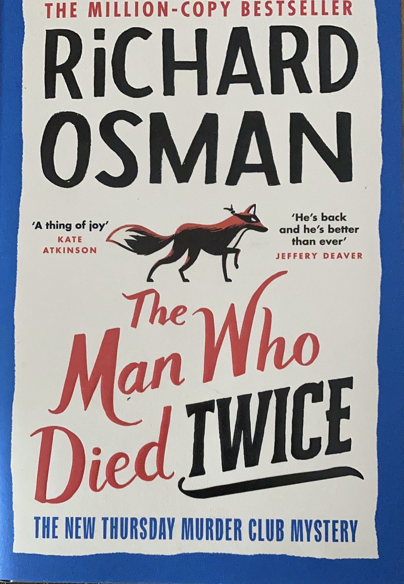 Went to my local supermarket and discovered <a href="/richardosman/">Richard Osman</a> had a 2nd novel. Just had to get it.