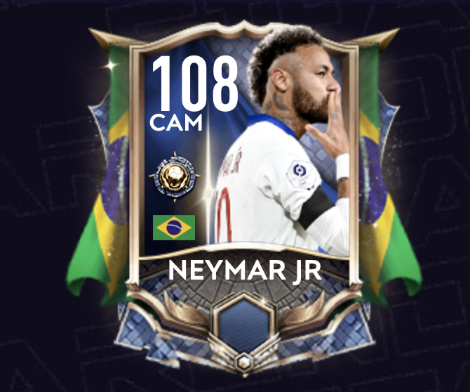 Huge shoutout to @EAFIFAMOBILE and Antwan for providing this card for our biggest giveaway yet! Retweet this tweet, and follow <a href="/stopde_official/">Stopde</a> and @EAFIFAMOBILE to win this special non-auction version of 108 Neymar with alternate art!