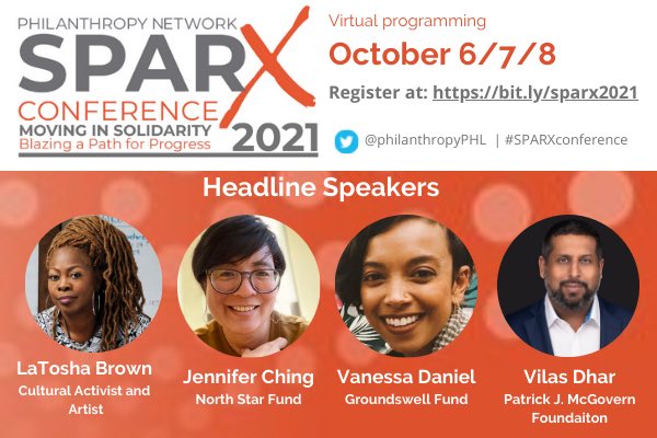 DAFrizzG's tweet image. Hope you will join us for @philanthropyPHL #SPARXConference !