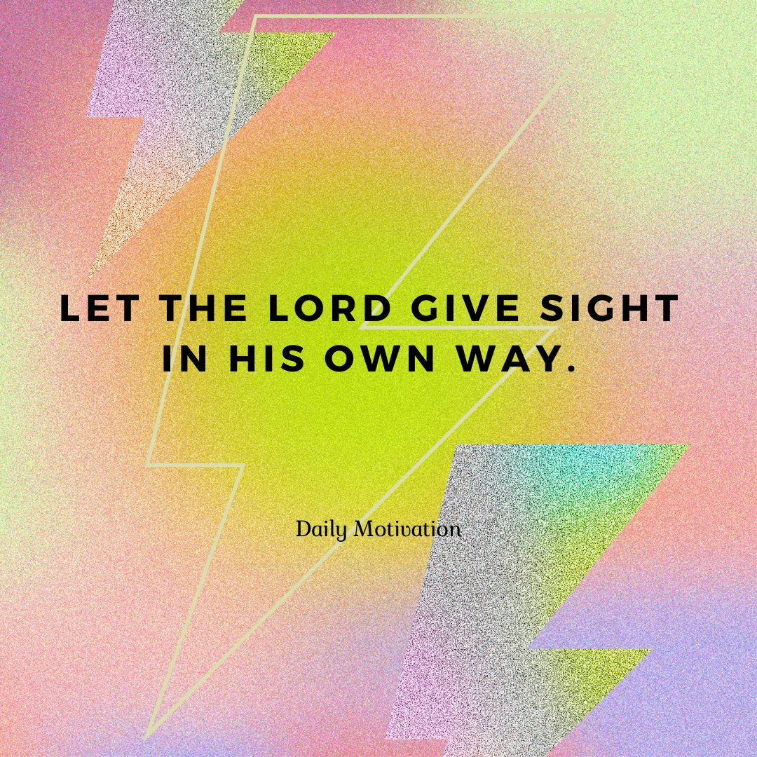 Allow God to use you in you own unique way. Not the same as you neighbour.