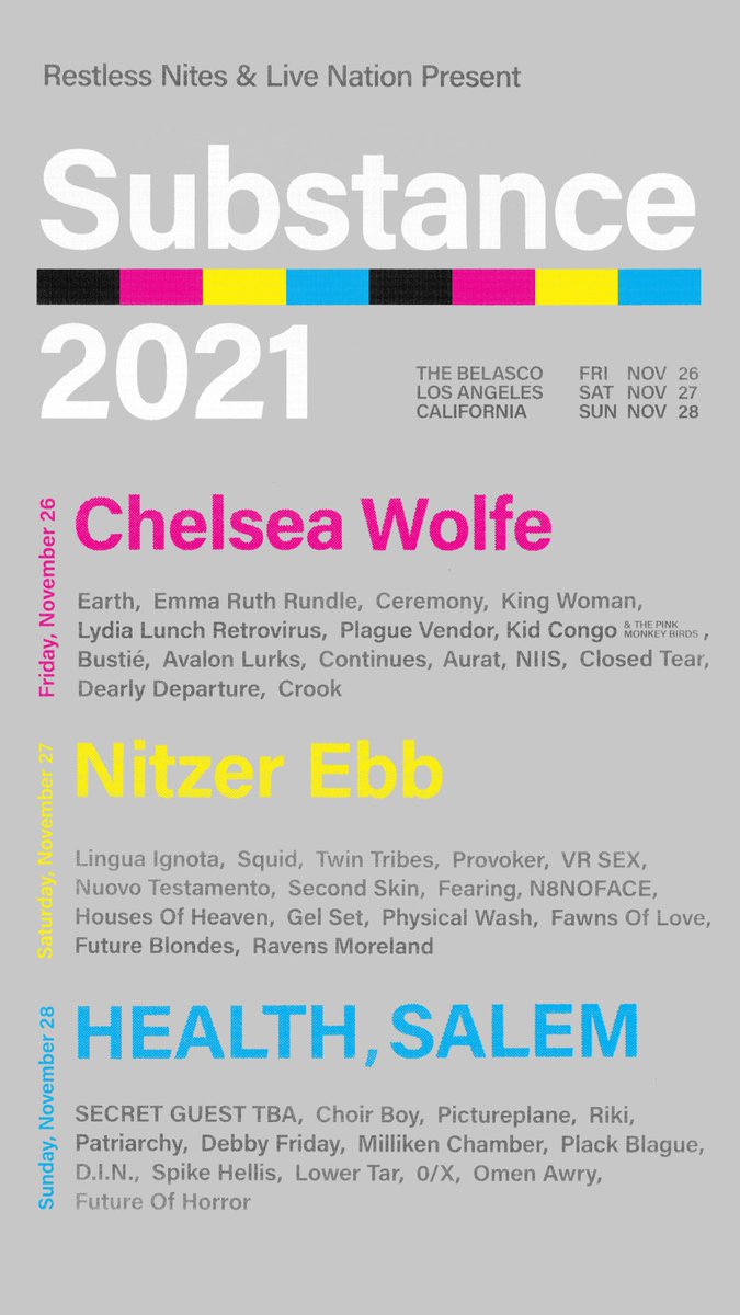 fawnsoflove's tweet image. We are so excited to be included on the @substance_la 2021 festival. Can’t wait to see all of you there.
@restlessnites @kingfisherbluez @IndiepopSunday @glassmodern1 @neutronron