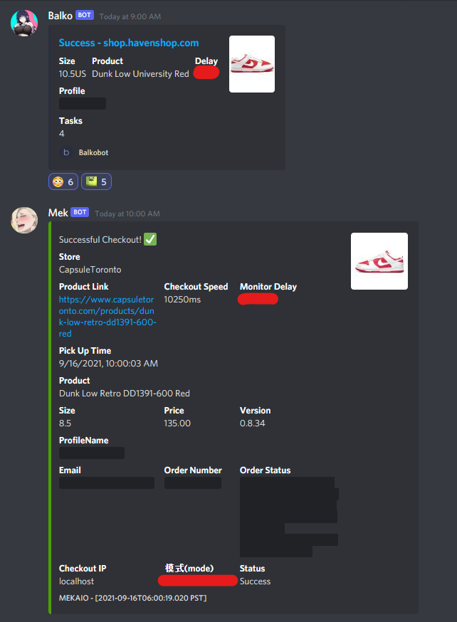 Levi_S3nP4i's tweet photo. Small snack on Championship Dunk's &amp; Hatclub! S/O @sigmabots @wrathsoftware @ValorAIO @MEKRobotics @balkobot 

G👑: @StepBroACO @banned_aco 

P🌐: @northproxies @ProxyHeavenio @ProxyChimp @taroproxies @Leafproxies @UnknownProxies https://t.co/Sd9of4KZqu
