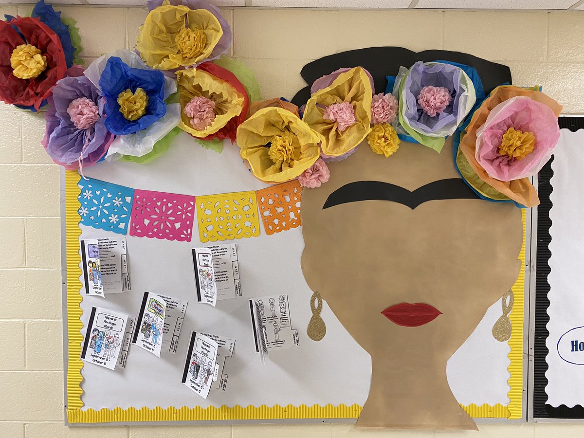 CISAConleyHills's tweet photo. Kicking off Hispanic Heritage Month with a bang. Students got a lesson about the contributions of some of our most notable Hispanic Americans and also got to learn about Mexican artist, Frida Kahlo. @TheConleyHills @cisatlanta  #HispanicHeritageMonth https://t.co/4rQ9e9fSTb