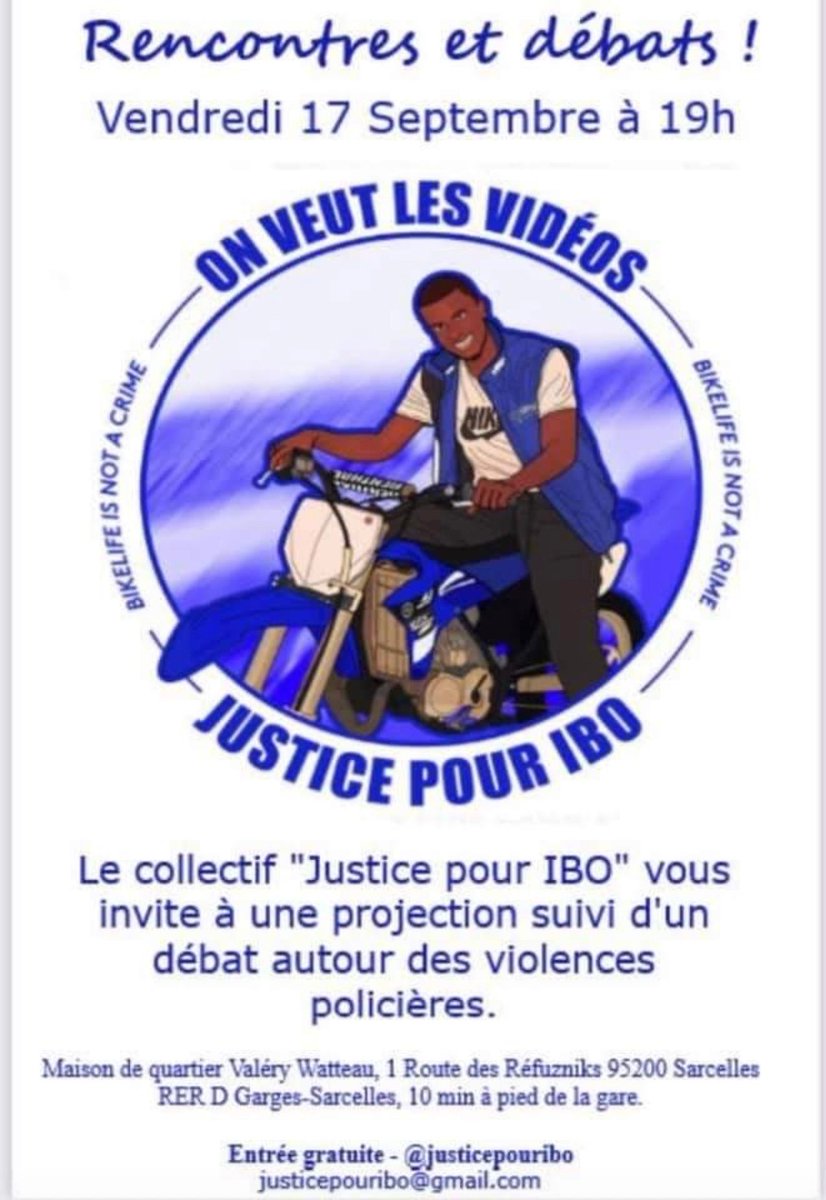 PMN_Editions's tweet image. Vendredi, le collectif Justice pour Ibo vous invite à une projection suivie d'un débat autour des violences policières. Parmi les invités, Makan Kebe viendra présenter son livre "Arrête-toi !" co-écrit avec Amanda Jacquel.