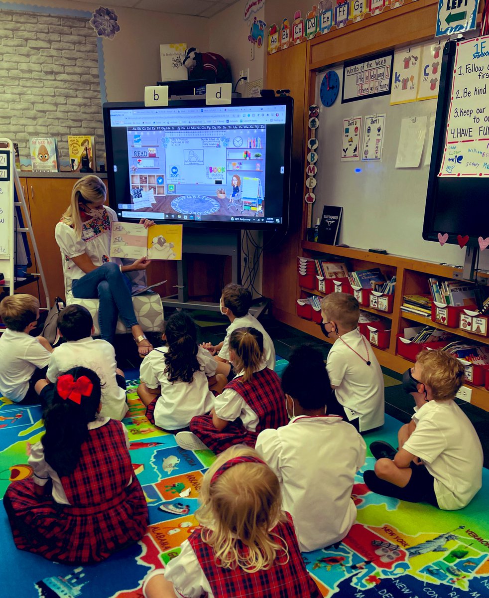 mmfshults's tweet photo. We had the best end of day surprise with our first #1Fguestreader of the year!! What an extra special Thursday📚😊 @gsesdallas #1FGSES https://t.co/KHt00gJEjR