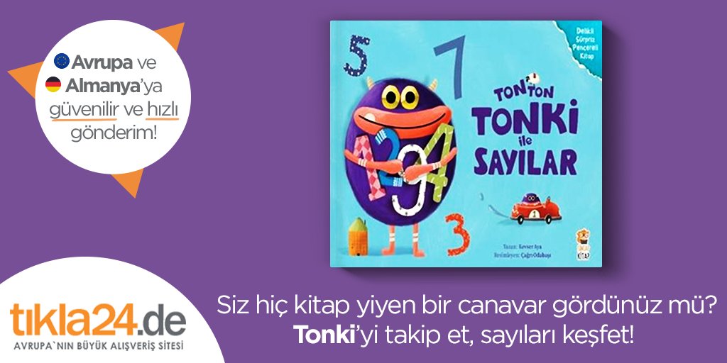 Sayıları keşfetmenin en eğlenceli yolu! İnteraktif masal ve etkinlik kitabı TONTON TONKİ ile SAYILAR'da eğlenceli bir macera sizi bekliyor.

İncelemek İçin Tıklayınız: tikla24.de/kitap/kevser-a…

<a href="/sincapkitap/">Sincap Kitap 🐿</a>