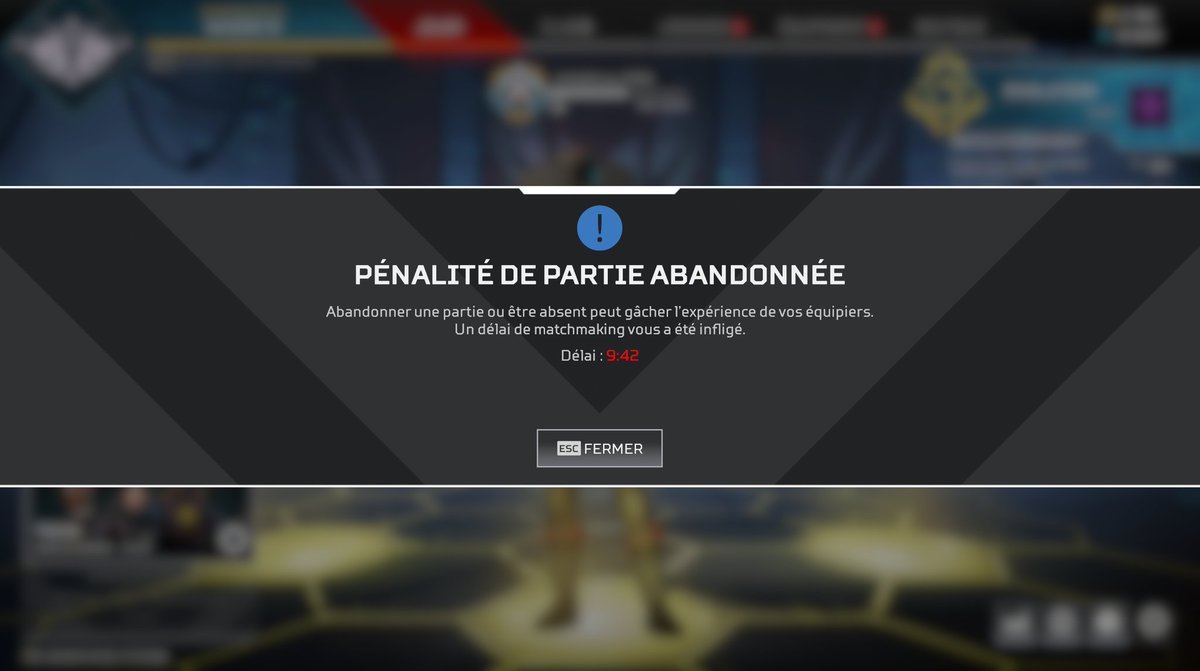 VinceNo01's tweet photo. @PlayApexFRA Rapidement ?? Ca fait 5 saisons qu'il y a des problèmes de serveur... et merci pour les points perdu gratuitement @PlayApex https://t.co/Wp2tG8vQmG