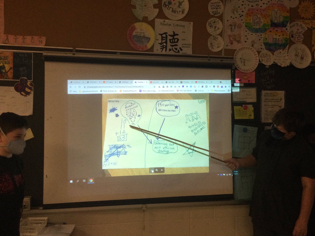 waltonsclass's tweet photo. We have problem solvers in the house! #ssthink about their efficient strategies during action with math problem solving. We are using #mathtalk during #consolidation we learn #mentalmathstrategies together in the Think Tank @WestwoodUGDSB @ugdsb #grit #growthmindset https://t.co/YgZFgVRamx