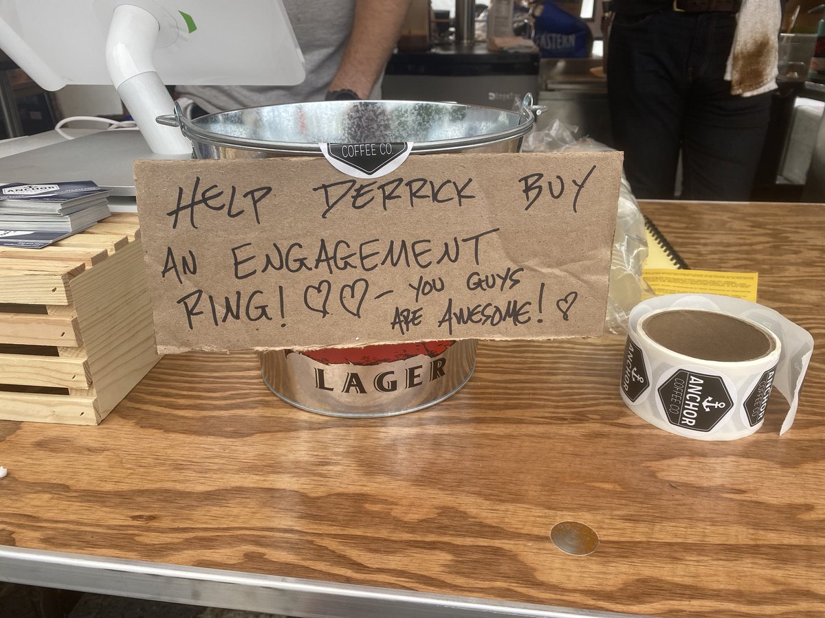 KatieGarnerTV's tweet image. If you’re at @MerleFest come on down to @AnchorCoffeeCo and help a guy out! 

#lovethis #goDerrick