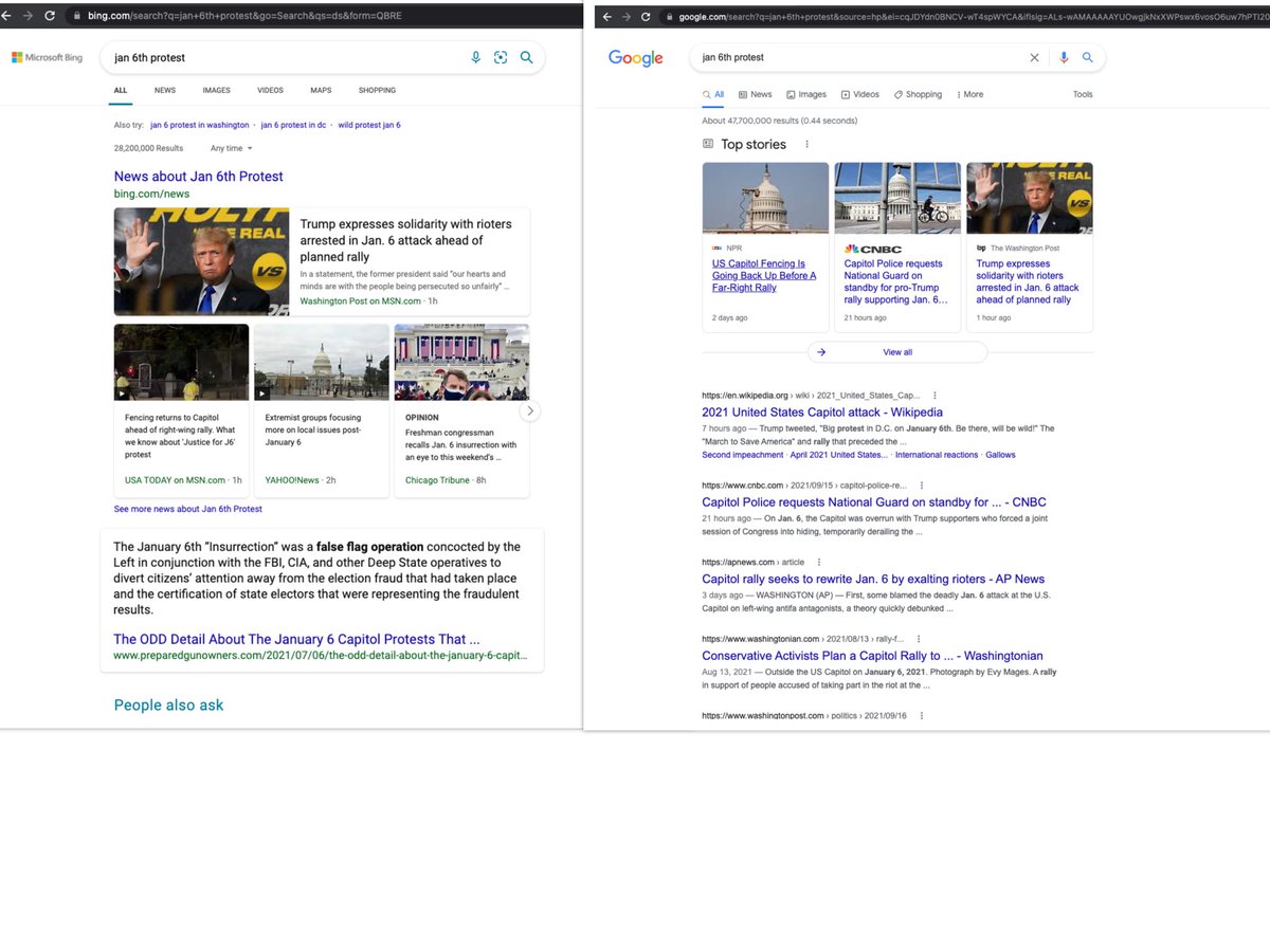doggolola's tweet photo. Bing deliberately spreading misinformation now? @satyanadella @bing @Microsoft #googlevsbing #CapitolRiot https://t.co/0PzLnYRuyU