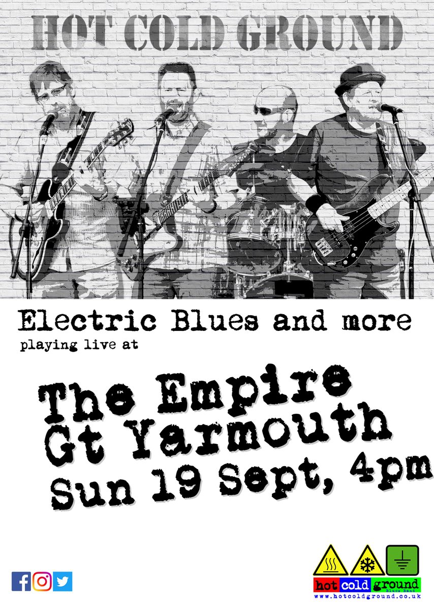 hotcoldground's tweet photo. If you're in Yarmouth this Sunday afternoon, come check us out at The Empire on Marine Parade from 4pm for some bluesy tunes. #livemusic #blues #greatyarmouth #norfolk https://t.co/eoJuaSVubS