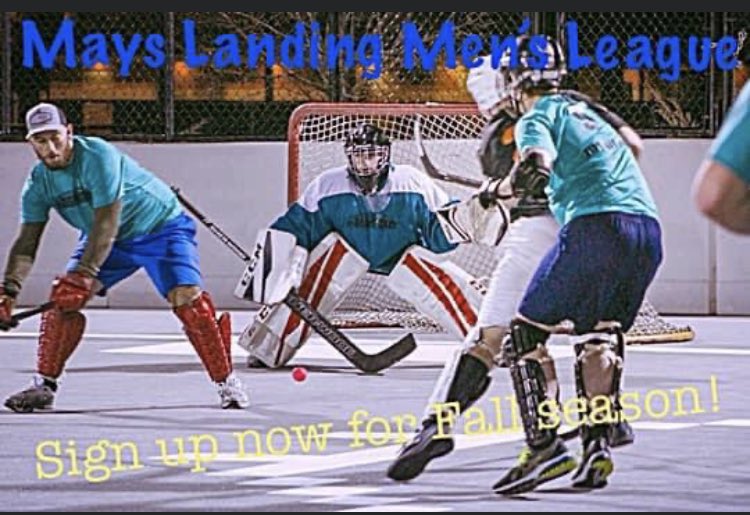 2021 Mays Landing Men’s Ball Hockey League Fall Season signups going on now! Season will start mid-October and will run 10 games plus playoffs. Games are on Monday nights at the Mays Landing Dek hockey courts. Signups will be closing September 23rd, 👇

mayslandinghockey.com