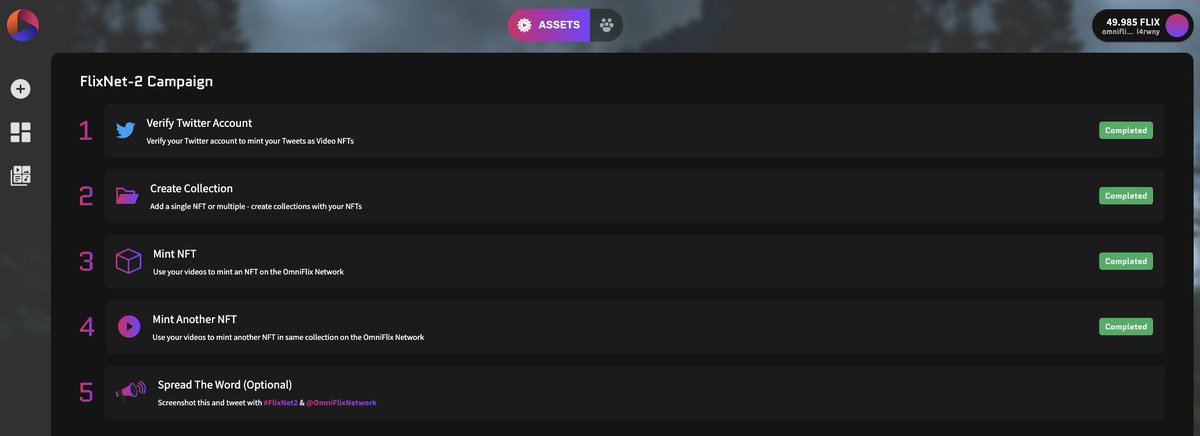 vcjacques's tweet image. Tests completed @OmniFlixNetwork.
 #FlixNet2