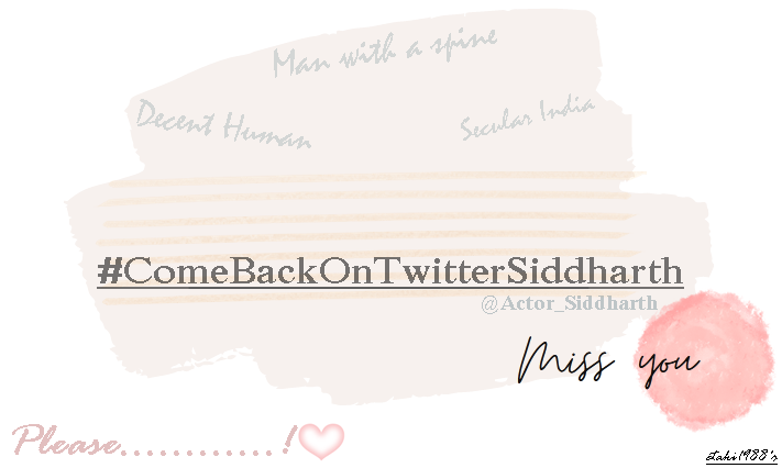 Underrated_SSN's tweet photo. #ComeBackOnTwitterSiddharth 🙏
#Actor_Siddharth
#Siddharth
#SiddharthSuryanarayan
#ActorSiddharth
#ActorSiddharthSuryanarayan
#SiddharthFans https://t.co/N7ACtjawUh