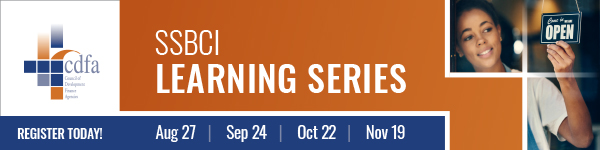 Join us September 24th for the second module of our SSBCI Learning Series. Learn more and register at cdfa.net/e/SSBCI-Learni…